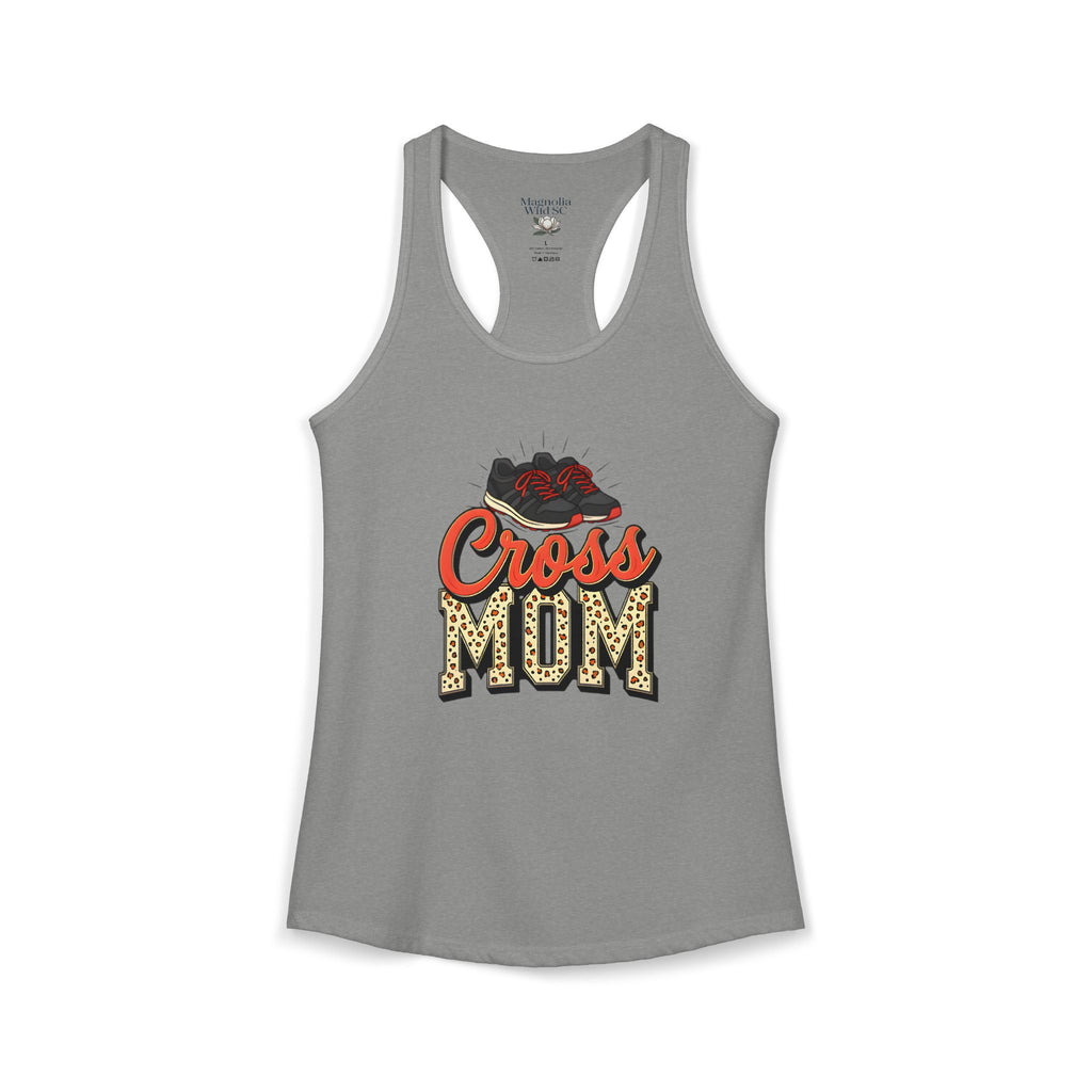 Mom Cross Country Mom Racerback Tank – Personalized Name & Number Option - Magnolia Wild SC