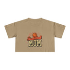 Basketball Mom Cheetah Print Women's Crop Tee - Magnolia Wild SC
