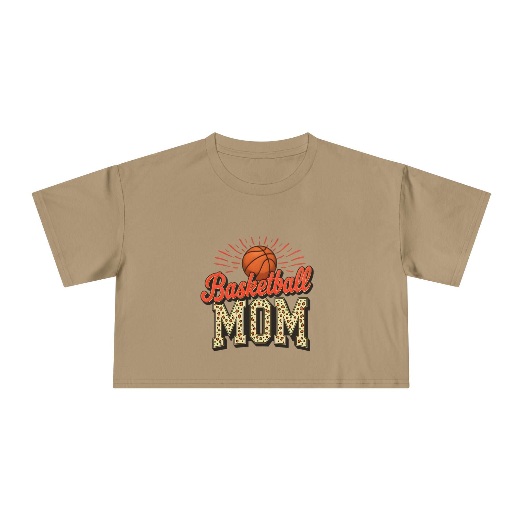 Basketball Mom Cheetah Print Women's Crop Tee - Magnolia Wild SC