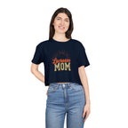 Lacrosse Mom Cheetah Print Women's Crop Tee - Magnolia Wild SC
