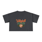 Volleyball Mama Crop Tee | Retro Volleyball Graphic, Mom Sports Top - Magnolia Wild SC
