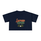 Lacrosse Mama Crop Tee | Retro Lacrosse Graphic, Mom Sports Top - Magnolia Wild SC