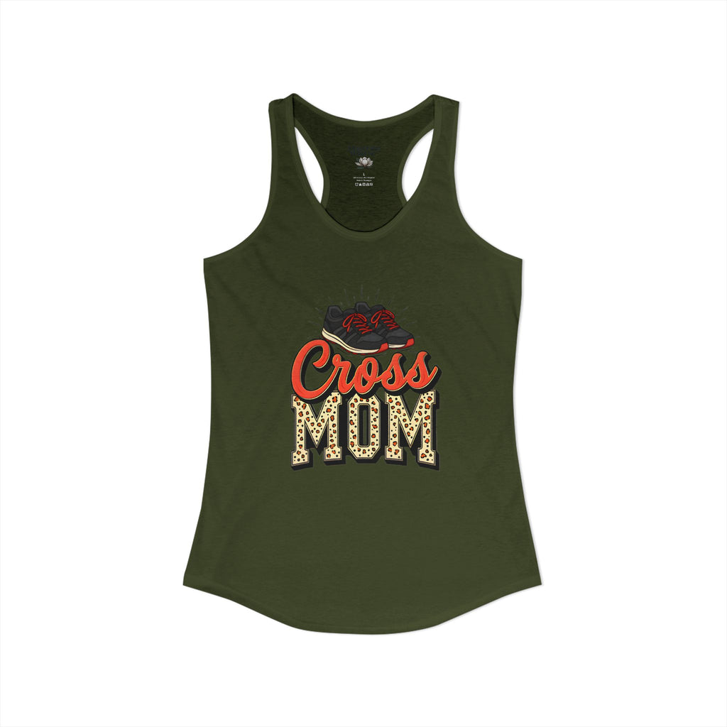 Mom Cross Country Mom Racerback Tank – Personalized Name & Number Option - Magnolia Wild SC