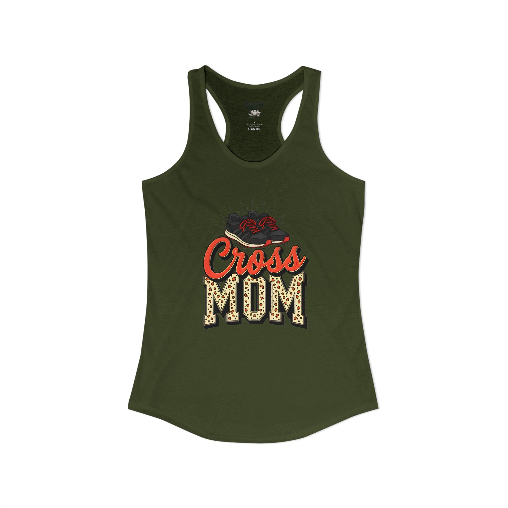 Mom Cross Country Mom Racerback Tank – Personalized Name & Number Option - Magnolia Wild SC