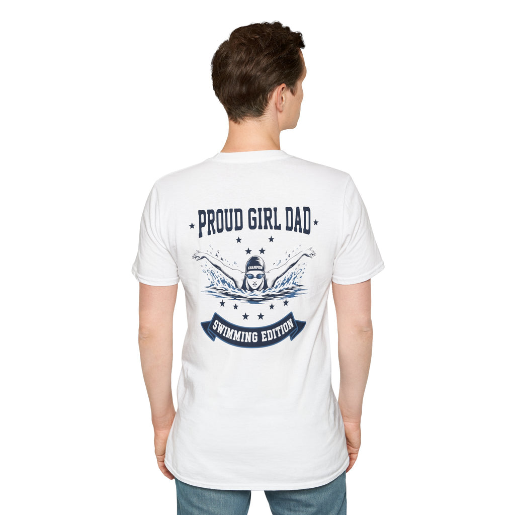 Proud Girl Dad Swim T-Shirt - Perfect Gift for Swim Dads - Magnolia Wild SC
