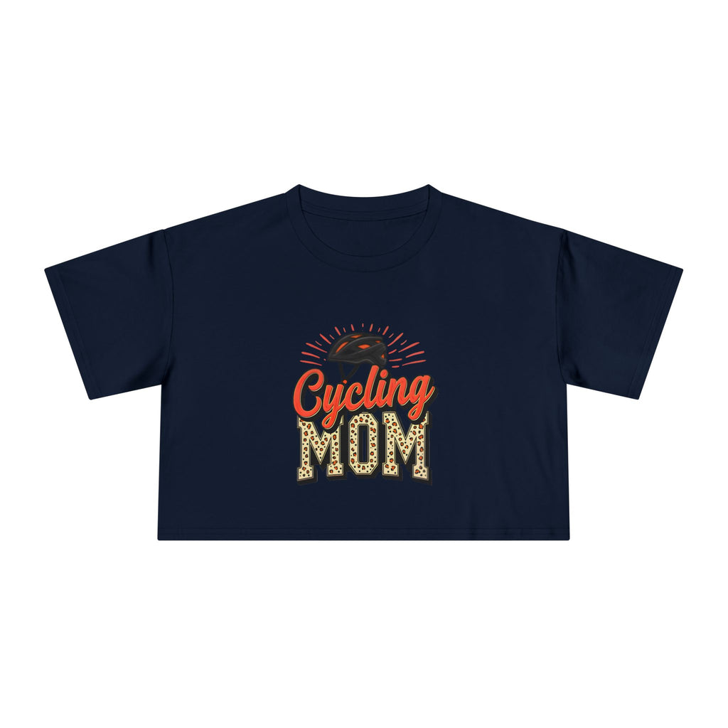 Cycling Mom Cheetah Print Crop Tee - Magnolia Wild SC