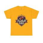 Retro Badge Style: The Vintage Football Dad Shield Tee