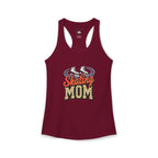 Figure Skating Mom Racerback Tank – Personalized Name & Number Option | Lightweight Women’s Figure Skating Tank Top - Magnolia Wild SC