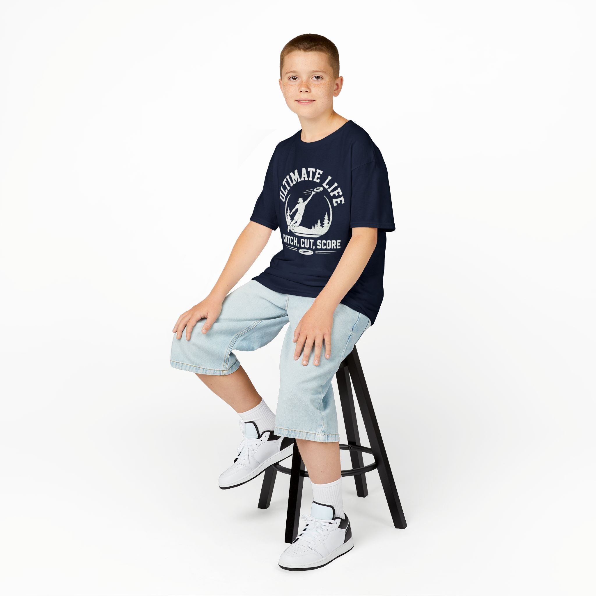 Ultimate Life Kids Tee — “Catch, Cut, Score” Ultimate Frisbee Youth Shirt - Magnolia Wild SC
