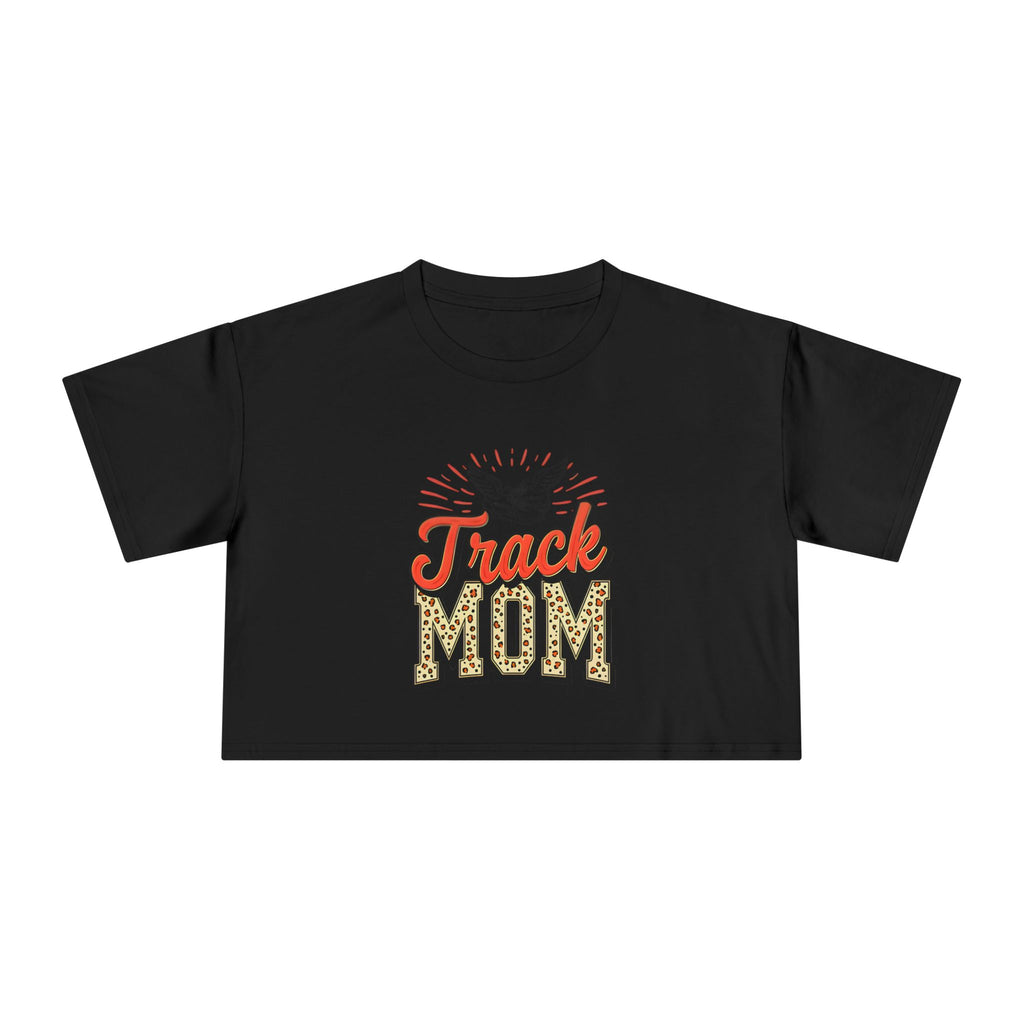 Track Mom Cheetah Print Women's Crop Tee - Magnolia Wild SC