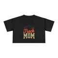 Track Mom Cheetah Print Women's Crop Tee - Magnolia Wild SC