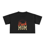 Track Mom Cheetah Print Women's Crop Tee - Magnolia Wild SC