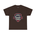 Retro Badge Style: The Vintage Swim Dad Shield Tee