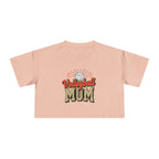 Volleyball Mom Cheetah Print Women's Crop Tee - Magnolia Wild SC