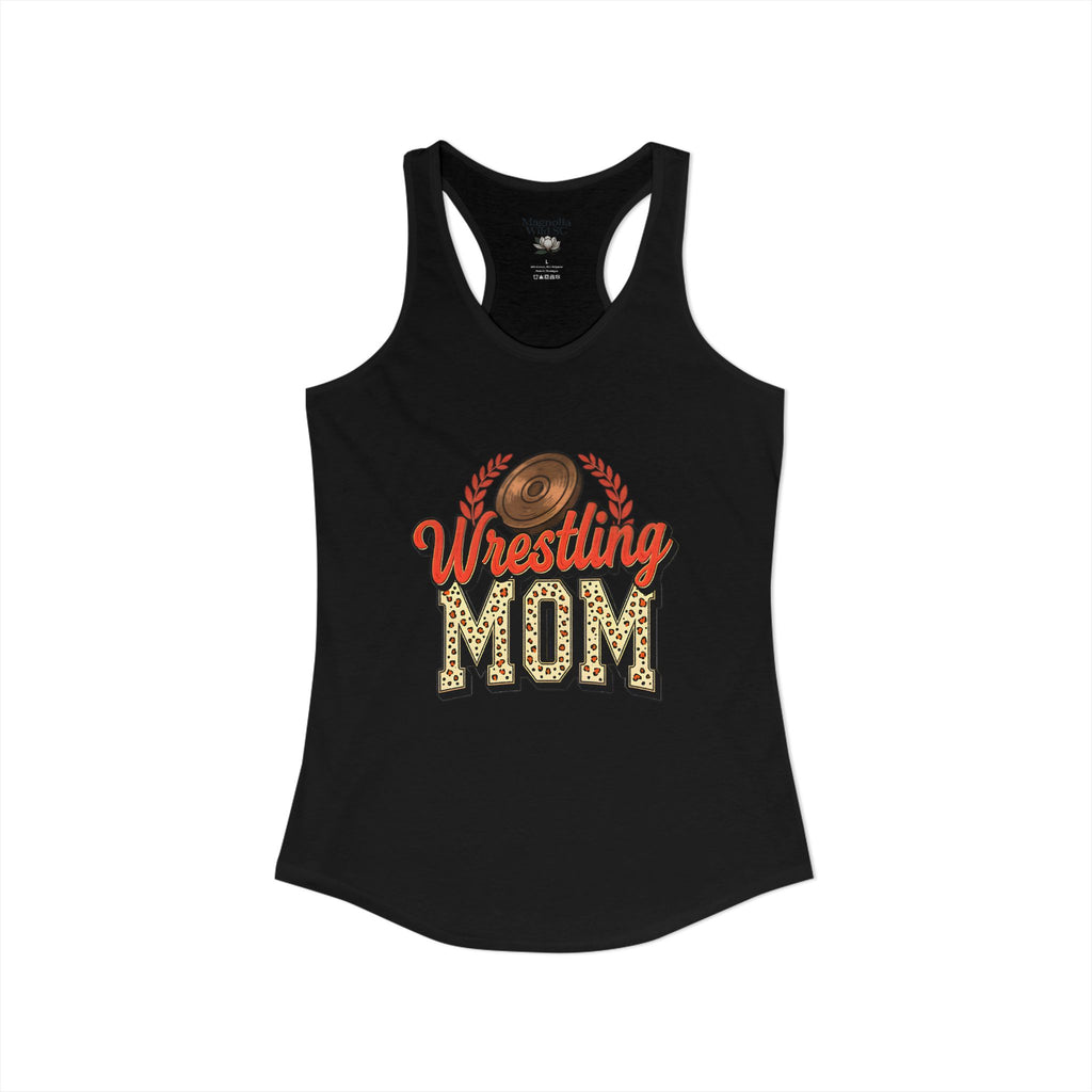 Wrestling Mom Racerback Tank – Personalized Name & Number Option | Lightweight Women’s Wrestling Tank Top - Magnolia Wild SC