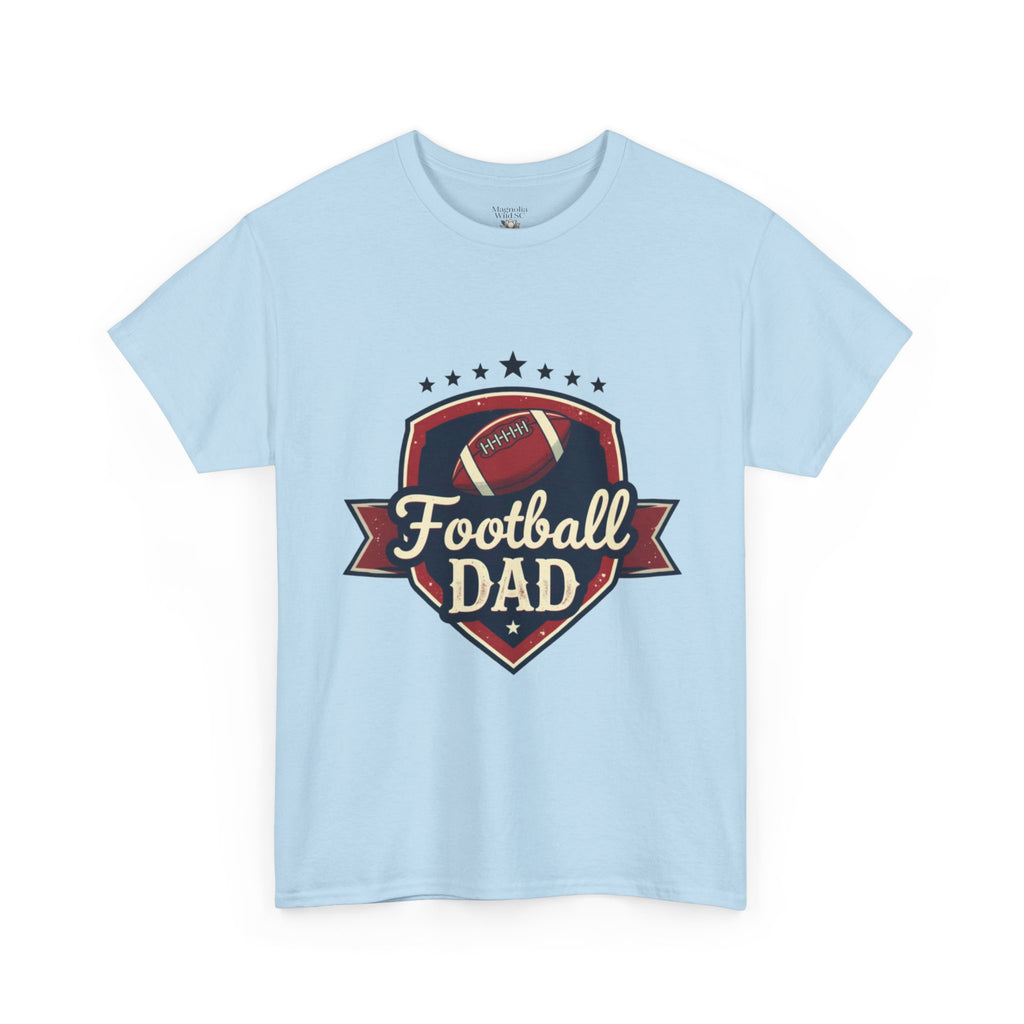 Retro Badge Style: The Vintage Football Dad Shield Tee - Magnolia Wild SC