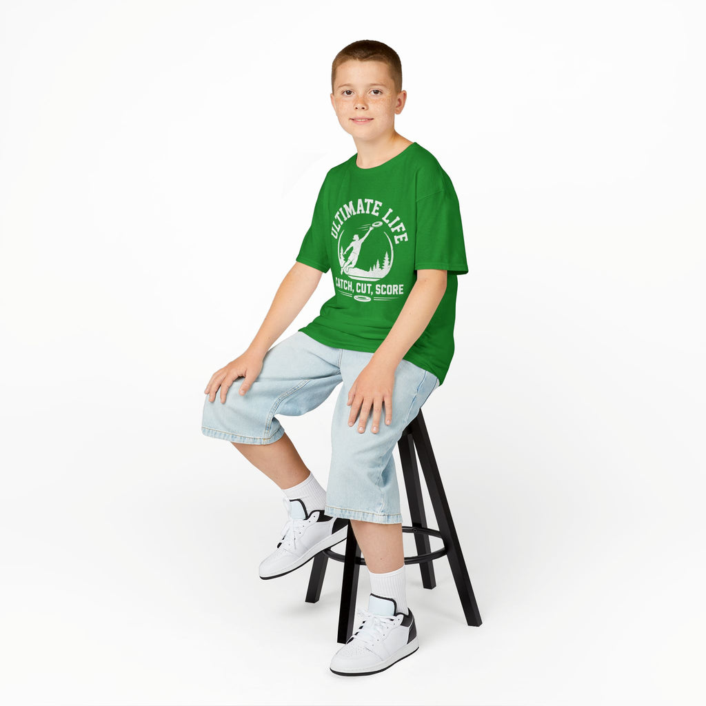 Ultimate Life Kids Tee — “Catch, Cut, Score” Ultimate Frisbee Youth Shirt - Magnolia Wild SC