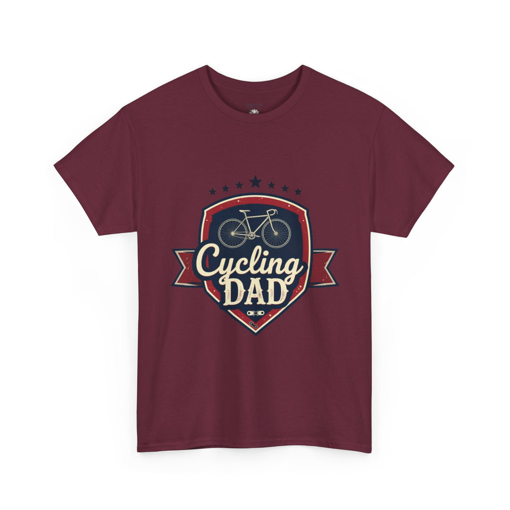 Retro Badge Style: The Vintage Cycling Dad Shield Tee - Magnolia Wild SC