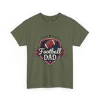 Retro Badge Style: The Vintage Football Dad Shield Tee