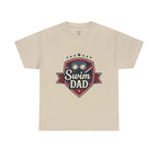 Retro Badge Style: The Vintage Swim Dad Shield Tee