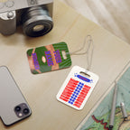 Baseball Luggage Tag — Customizable Name & Number with Game Checklist - Magnolia Wild SC