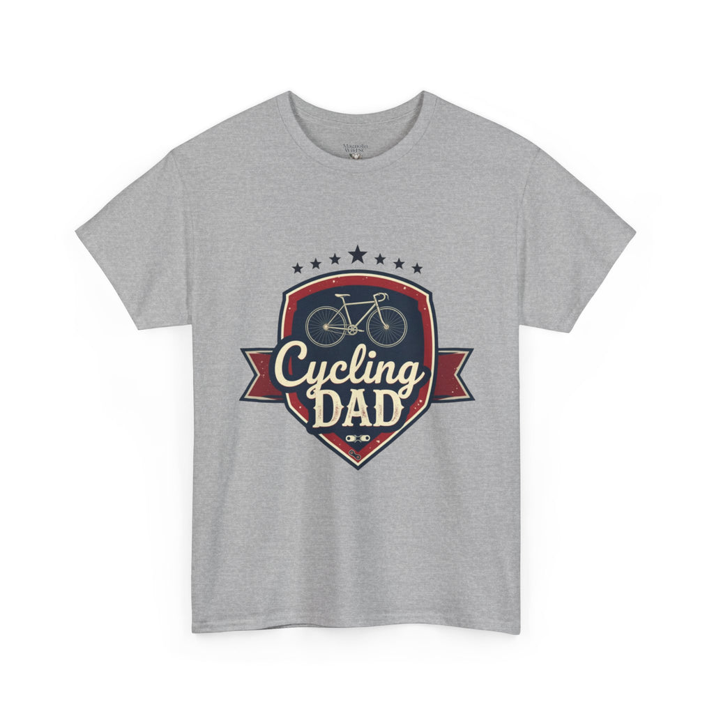 Retro Badge Style: The Vintage Cycling Dad Shield Tee - Magnolia Wild SC