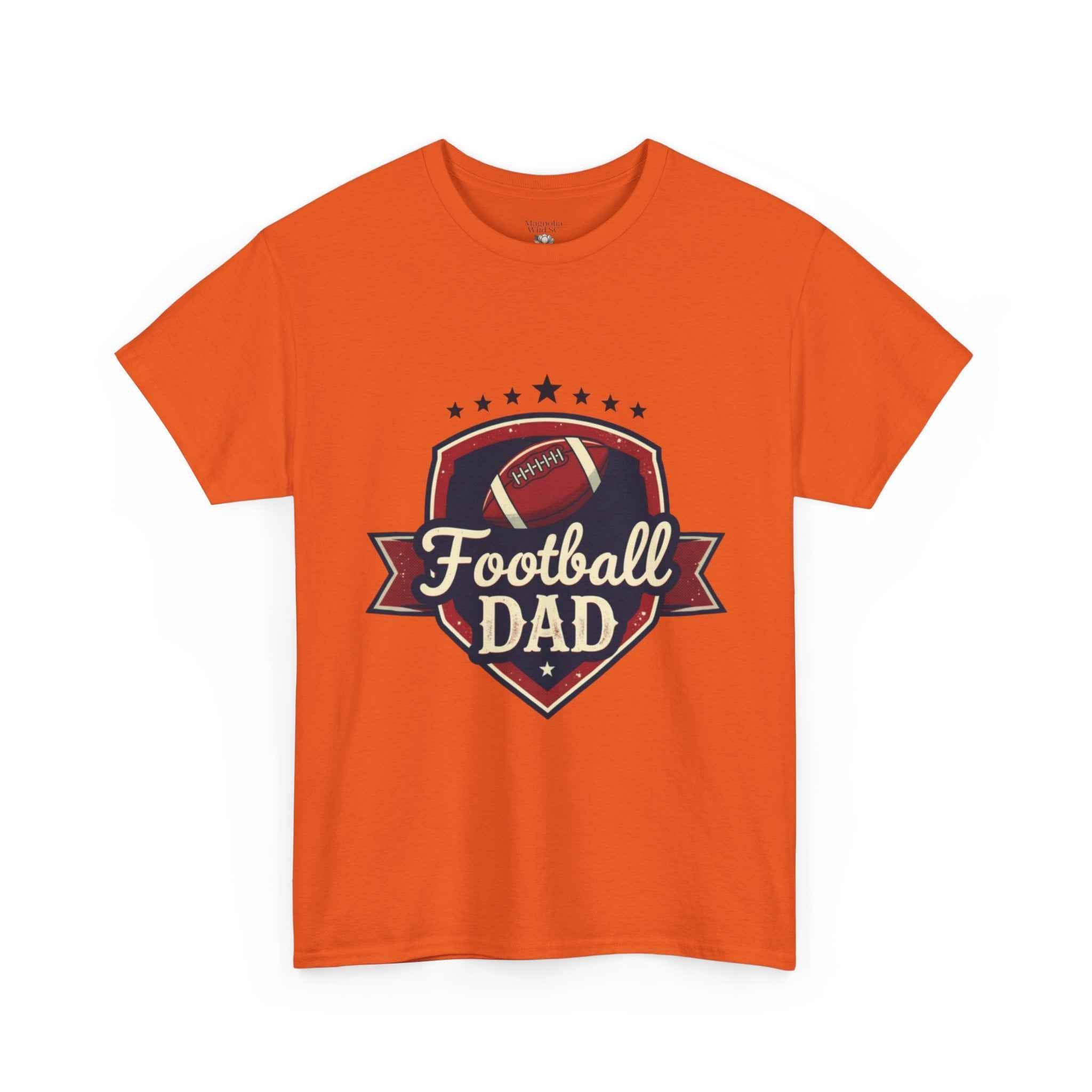 Retro Badge Style: The Vintage Football Dad Shield Tee