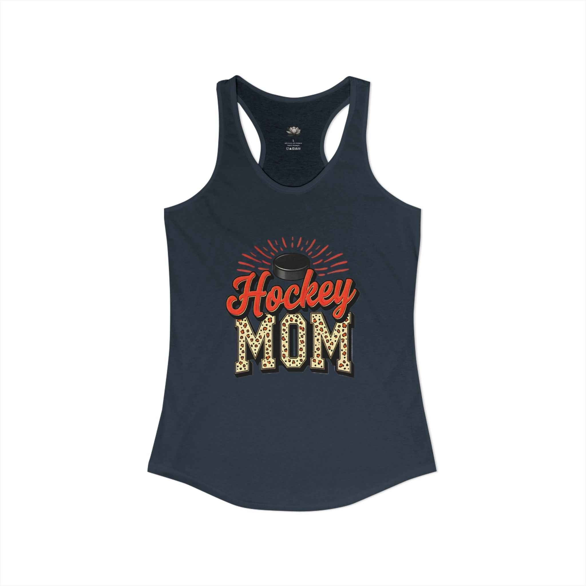 Hockey Mom Racerback Tank – Personalized Name & Number Option