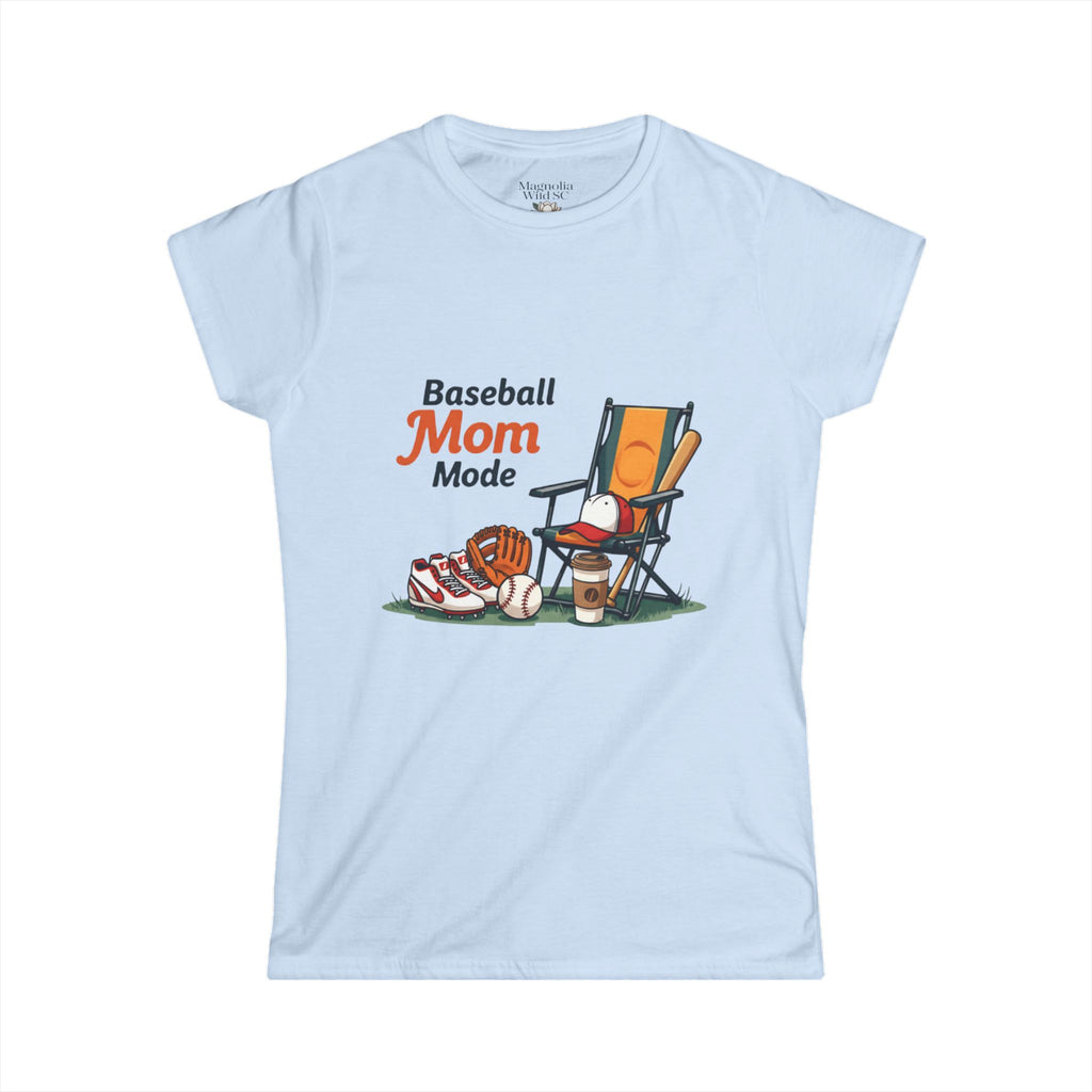 Baseball Mom Mode Tee - Magnolia Wild SC