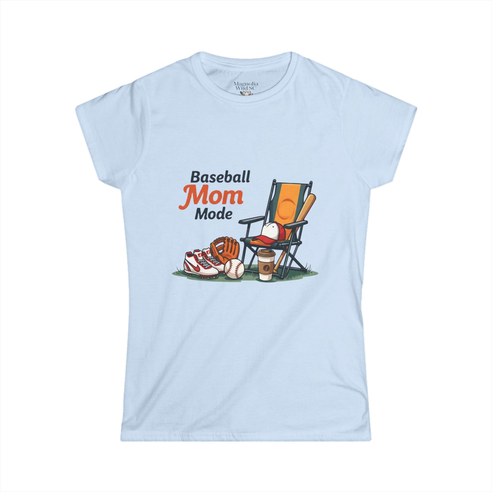 Baseball Mom Mode Tee - Magnolia Wild SC