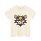 Retro Badge Style: The Vintage Tennis Dad Shield Tee