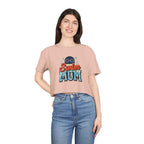 Swim Mom Print Crop Tee