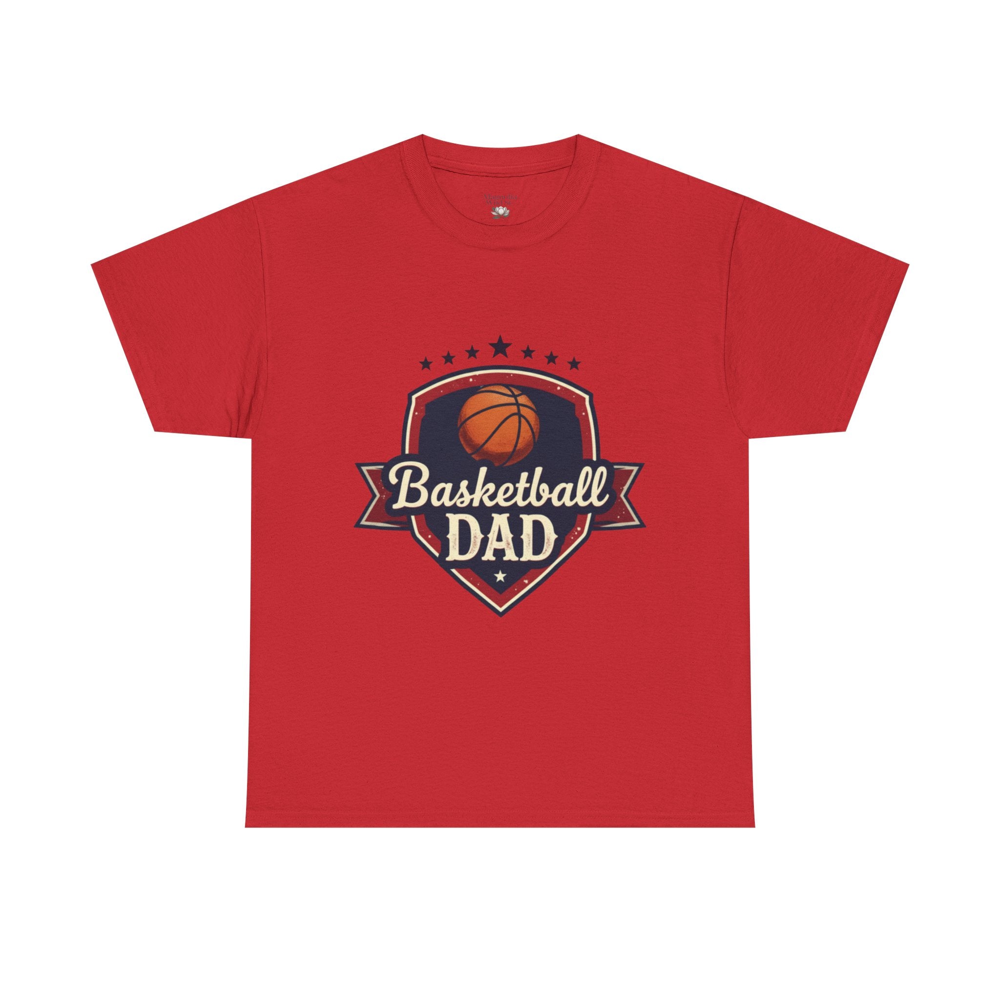 Retro Court Style: The Vintage Basketball Dad Shield Tee - Magnolia Wild SC