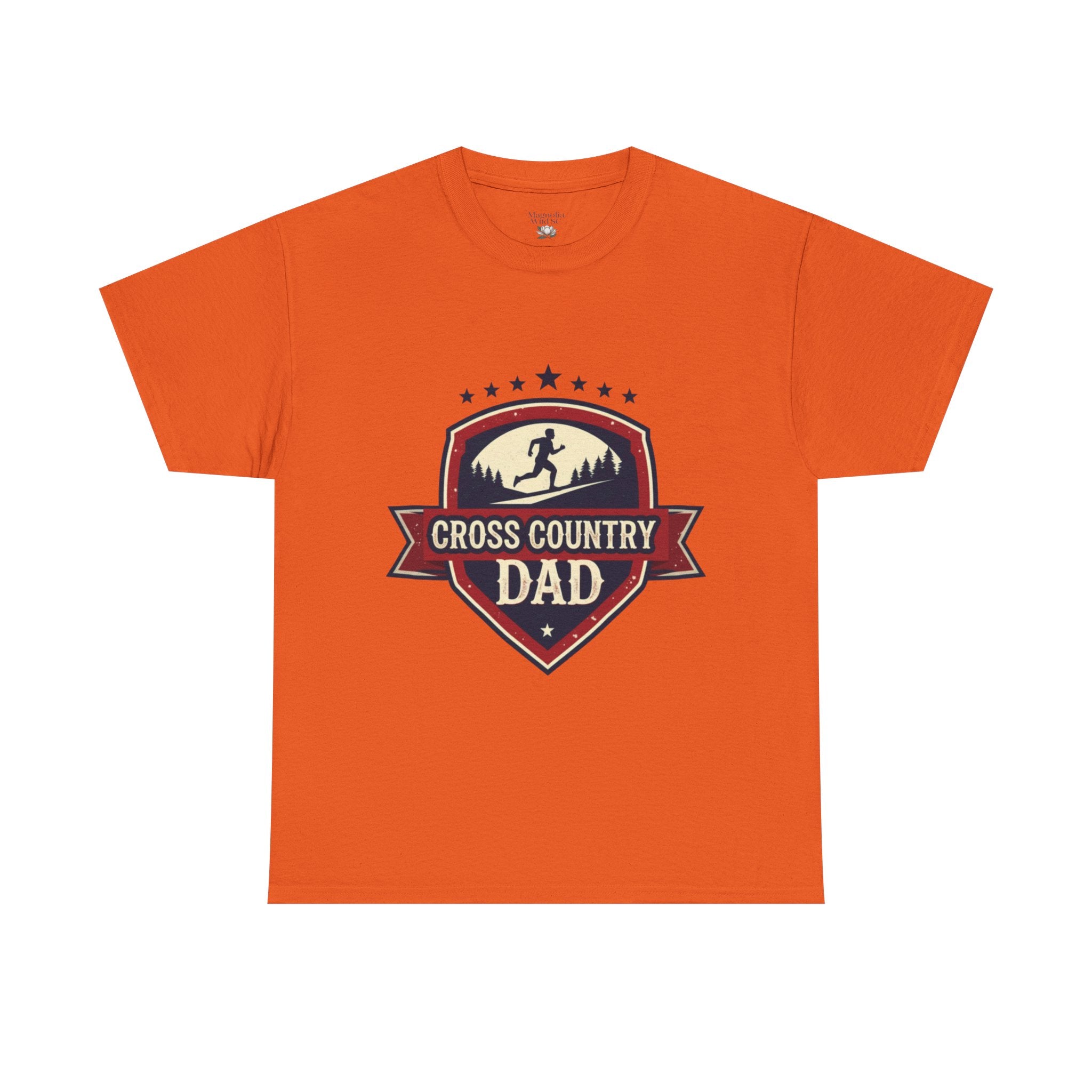 Retro Badge Style: The Vintage Cross Country Dad Shield Tee - Magnolia Wild SC