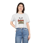 Lacrosse Mom Cheetah Print Women's Crop Tee - Magnolia Wild SC