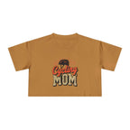 Cycling Mom Cheetah Print Crop Tee