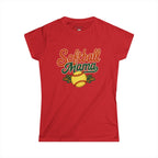Retro Softball Mom Shirt - Vintage Style Shirt for Proud Softball Moms - Magnolia Wild SC