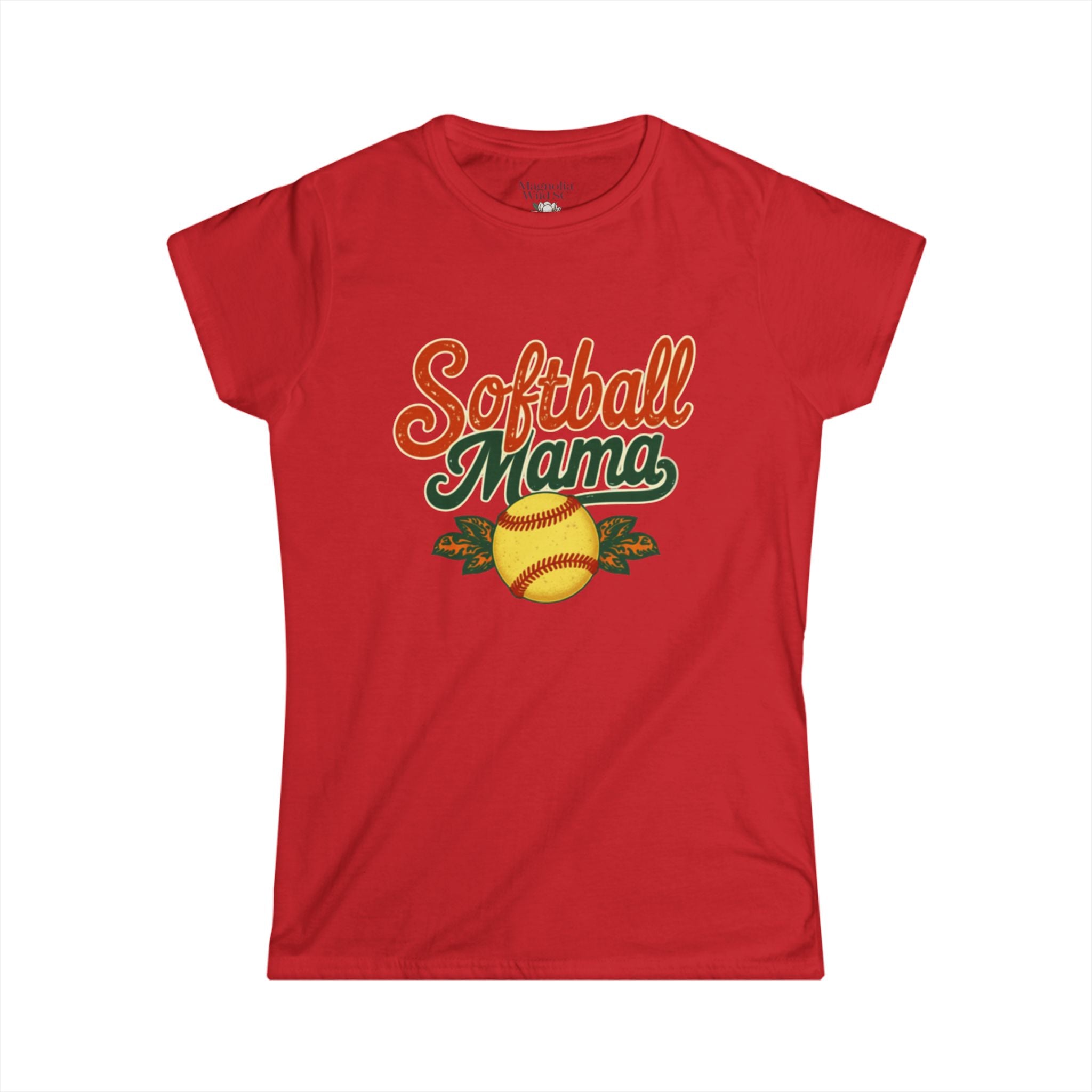 Retro Softball Mom Shirt - Vintage Style Shirt for Proud Softball Moms