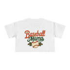 Baseball Mama Crop Tee | Retro Baseball Graphic, Mom Sports Top - Magnolia Wild SC