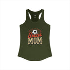Soccer Mom Racerback Tank – Personalized Name & Number Option | Lightweight Women’s Soccer Tank Top - Magnolia Wild SC