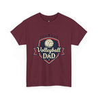 Retro Badge Style: The Vintage Volleyball Dad Shield Tee
