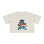 Swim Mom Print Crop Tee - Magnolia Wild SC