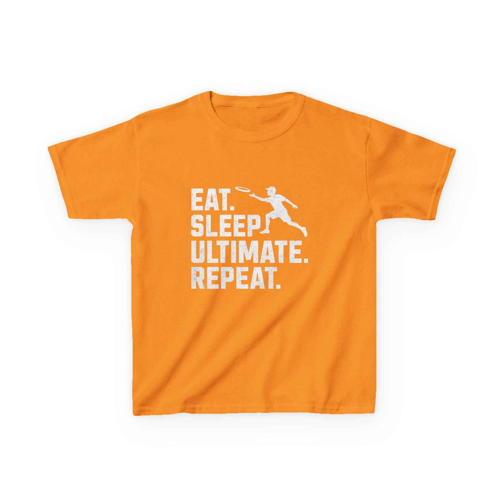 Kids Ultimate Frisbee Shirt - "Eat. Sleep. Ultimate. Repeat." Tee