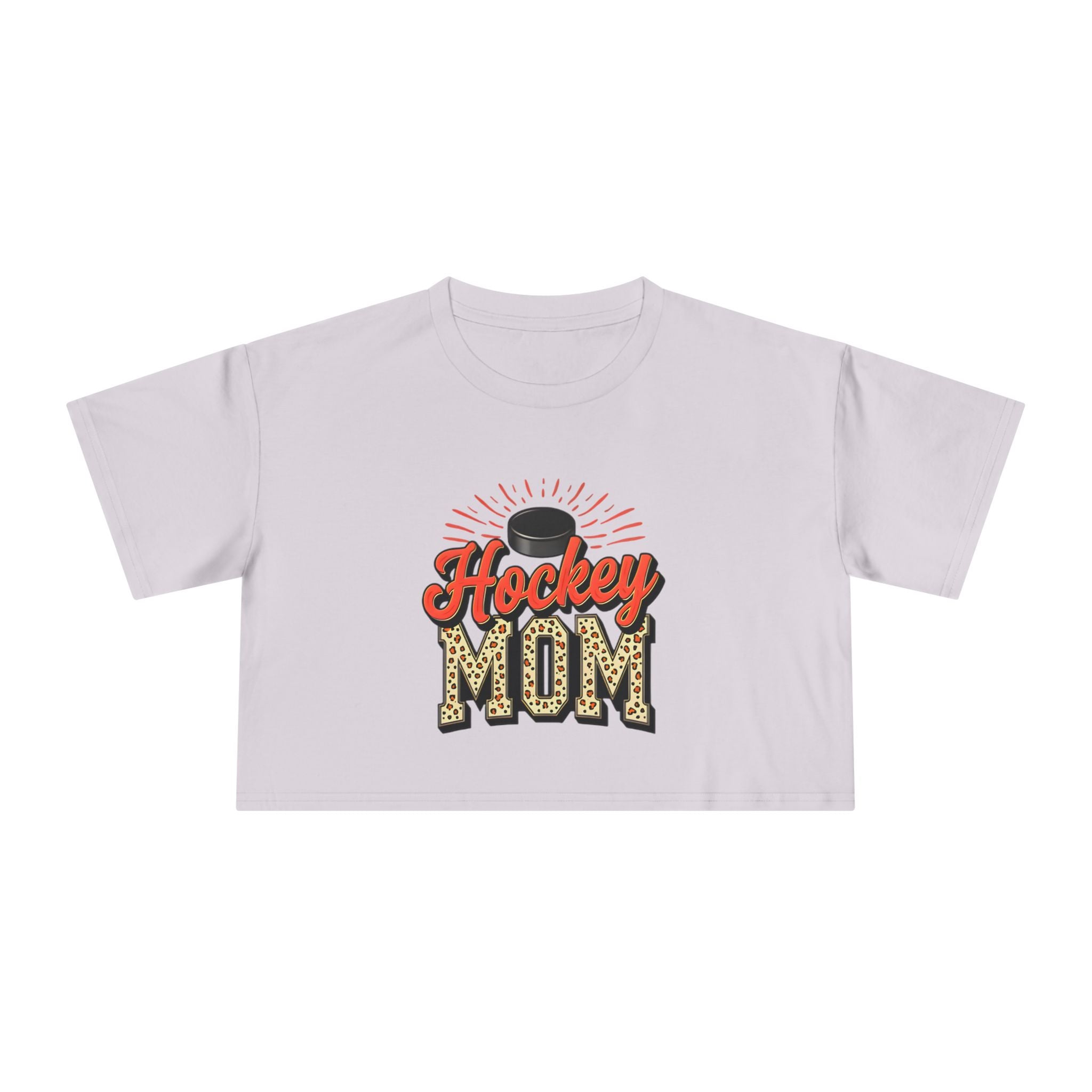 Hockey Mom Cheetah Print Women's Crop Tee - Magnolia Wild SC