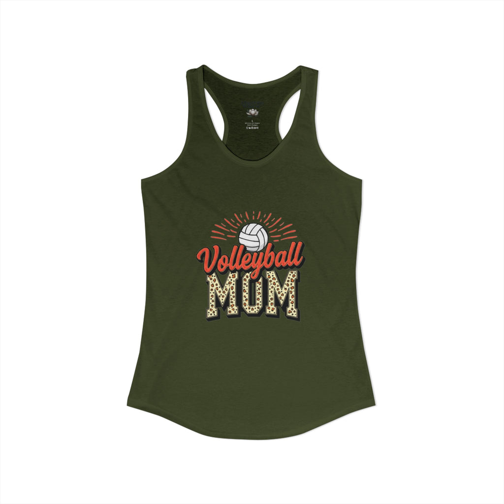 Volleyball Mom Racerback Tank – Personalized Name & Number Option | Lightweight Women’s Volleyball Tank Top - Magnolia Wild SC