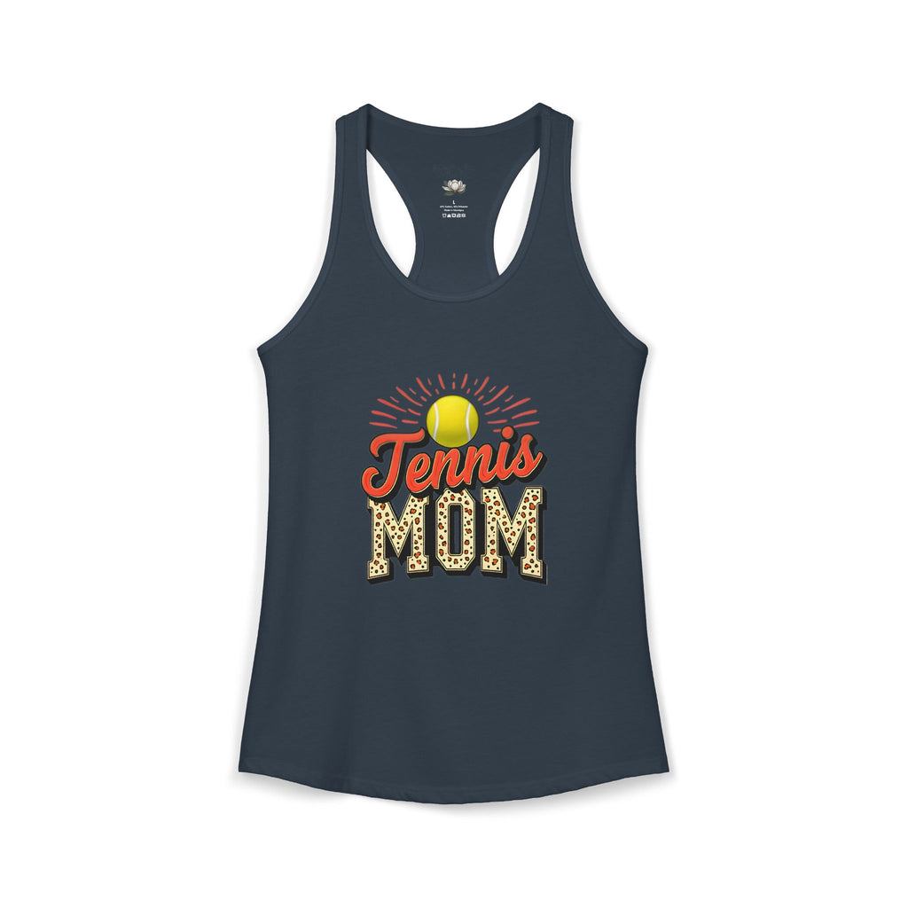 Mom Tennis Mom Racerback Tank – Personalized Name & Number Option | Lightweight Women’s Tennis Tank Top - Magnolia Wild SC