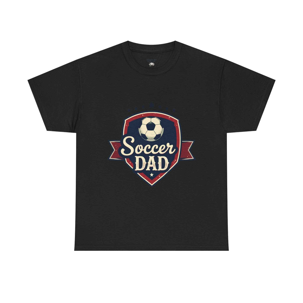 Retro Badge Style: The Vintage Soccer Dad Shield Tee