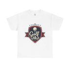Retro Badge Style: The Vintage Golf Dad Shield Tee
