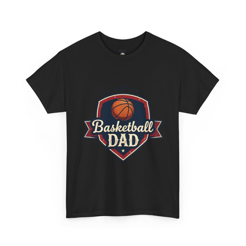 Retro Court Style: The Vintage Basketball Dad Shield Tee - Magnolia Wild SC