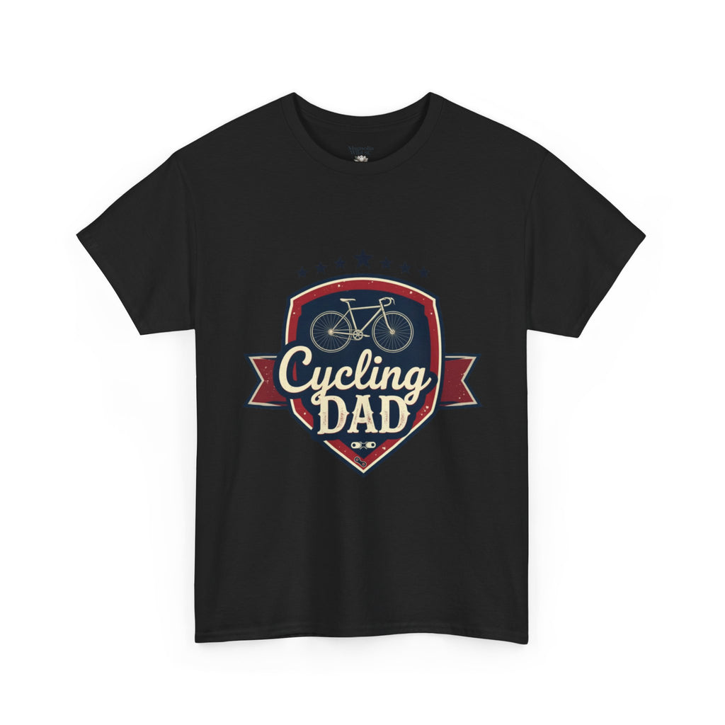 Retro Badge Style: The Vintage Cycling Dad Shield Tee - Magnolia Wild SC